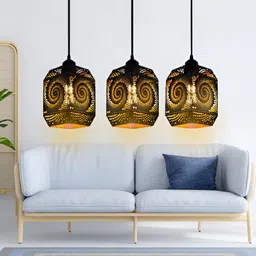 GAUVIK Black Printed Ceiling Lamp image 2
