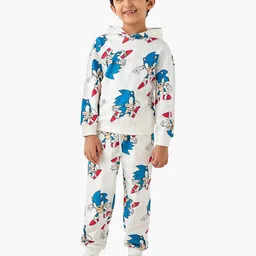 Juniors by Babyshop Boys Printed Long Sleeves Pure Cotton Sweatshirt With Joggers-picture-5
