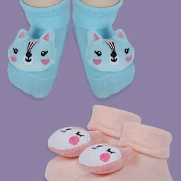 Baby Moo Girls Cotton Booties-picture-57
