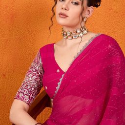 Dori Women Embellished Beads and Stones Saree-image-91
