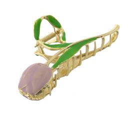Silvermerc Designs Floral Hair Claw Clip with Pearl-picture-10