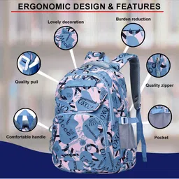 Tinytot Unisex Kids Typography Backpack image 2