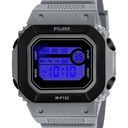 FELIZER Men Dial & Textured Straps Analogue Watch F152-LSKA-Gray image 4
