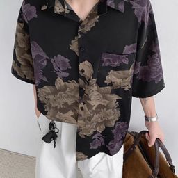 StyleCast x Revolte Floral Printed Spread Collar Drop-Shoulder Sleeves Boxy Fit Shirt-image-30