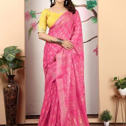 Suha Floral Pure Cotton Saree-image-95