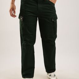 THE BEETEL HOUSE Men Relaxed Fit Heavy Air Cargos Trousers-image-43