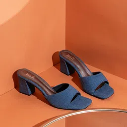 Inc 5 Women Party Block Mules with Bows-48