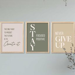 Motivational Wall Art With Frame Home Decor Wall Painting For Living Room Office Bedroom-image-92
