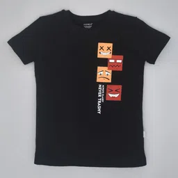YOUMAA Boys Bio Finish Graphic Printed Round Neck Pure Cotton T-shirt-image-29