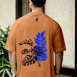 THE BEETEL HOUSE Men Graphic Printed Drop-Shoulder Sleeves Round Neck Oversized Tshirt-image-57
