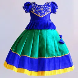 STANWELLS KIDS Girls Embroidered Ready to Wear Lehenga &-20