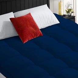 tundwal's Blue Cotton Water Resistant Mattress Protector-image-29