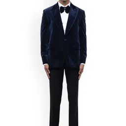 SDS By Kushal Shah Velvet Peak Lapel Single-Breasted-picture-16