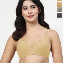 LILY Maofcigam Women Pack of 4 Full Coverage Seamless Heavily Padded Bra-picture-57