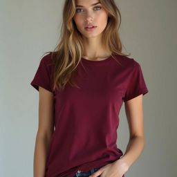DressBerry Women Solid Round Neck T-shirt-image-92