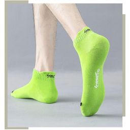 iSWEVEN Unisex Set Of 5 Patterned Bamboo Cotton Ankle Length Socks image 2