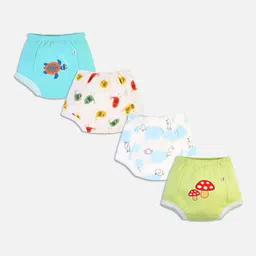 You Got Plan B Kids Pack Of 4 Printed Pure Cotton Padded Basic Briefs-picture-19