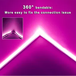 ENORMITY Pink Rice Shape String Lights image 4