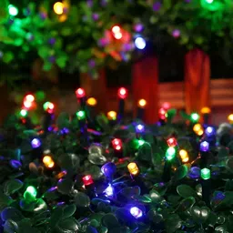SPARK WORLD Blue & Red Rice Shaped String Lights image 3