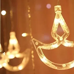 ENORMITY  Yellow Diya Shaped  LED String Lights With Controller image 4