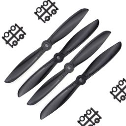 Orange HD Propellers 6045(6X4.5) Glass Fiber Nylon Propellers 2CW+2CCW-2pairs Black-42