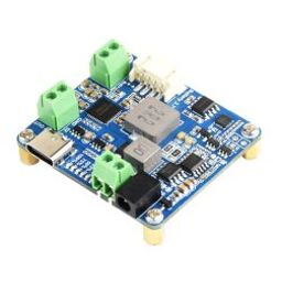 Waveshare Solar Power Manager Module (D), Supports 6V~24V Solar Panel and Type-C Power Adapter, 5V/3A Regulated Output Battery holder Included-38