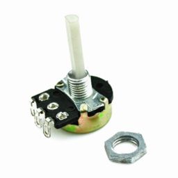 100K Ohm 3Pin 15mm Shaft Potentiometer-Plastic Nob-picture-1