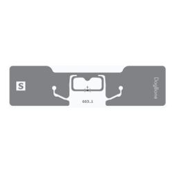 UHF RFID Sticker 97x27mm, White PET Sticker,Strong Adhesive, EPC:96 bit,User:32 bit, TID: 96 bit-43