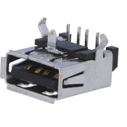 UBA-4R-D14T-4D(LF)(SN)-JST-1A USB 2.0 1 4P Female Type-A Plugin USB Connectors ROHS-31