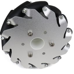 EasyMech 127mm Aluminium Mecanum wheels (Bush Type Rollers) – Left-17