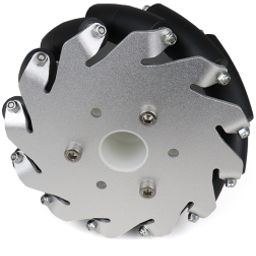 EasyMech 127mm Aluminium Mecanum wheels (Bush Type Rollers) – Right-39