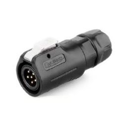 LP-12-C06PE-02-001-CNLINKO-LP-12 6 Pin Male Soldering Type Power Plug Lock with Plastic Shell IP67 125V 5A-17