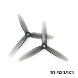 HQProp 3D-5X3.5X3 Grey (2CW+2CCW)-Poly Carbonate Triblade Propeller-11