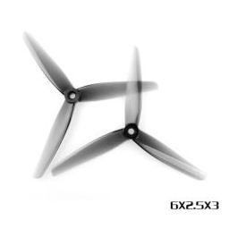 HQProp 6X2.5X3 Light Grey (2CW+2CCW)-Poly Carbonate Triblade Propeller-46