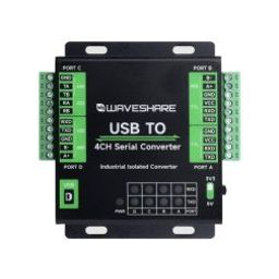 Waveshare Industrial USB To 4-Ch Serial Converter, Original FT4232HL Chip, Supports USB To RS232/485/422/TTL-17