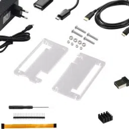 Raspberry Pi Zero W USB Adapter with HDTV Cable, OTG, Camera Cable and Heat Sink, Power Adapter Accessories Kit-48