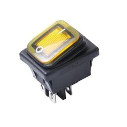 4 Pins 250V 12V UL Illuminated 30A Rocker Switch – Yellow-85