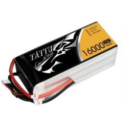 Tattu Plus 16000mAh 6S 15C 22.2V Lipo Battery Pack with XT90S-12