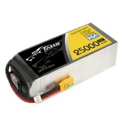 Tattu 22.8V 10C 6S 25000mAh LiPo HV Battery pack with XT90-S Anti Spark Plug for UAV-18
