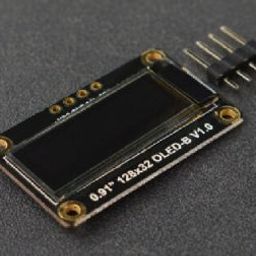 DFRobot Fermion: Monochrome 0.91” 128×32 I2C OLED Display with Chip Pad (Breakout)-4