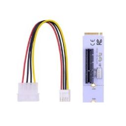 NGFF M.2 to PCI-E 4X Riser Card M2 Key M to PCIe X4 Transfer with LED Voltage Indicator for PCI Express 1X to 16X Adapter-34