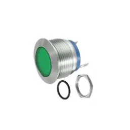 Green 220V 22mm LED Metal Indicator Light-45