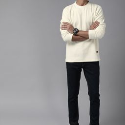Roadster Men Off White Sweatshirt-picture-44