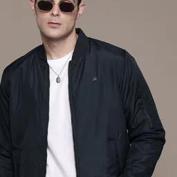 The Roadster Lifestyle Co. Stand Collar Zip Detailed Bomber Jacket-picture-29
