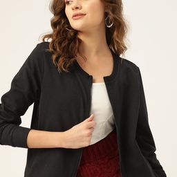 DressBerry Women Black Solid Sweatshirt-image-46