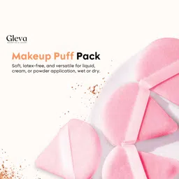Gleva Set Of 2 Triangular Makeup Puff- Light Pink-21