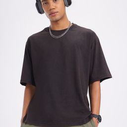 glitchez Style-N-Comfort Drop-Shoulder Sleeves Pure Cotton T-shirt-image-43