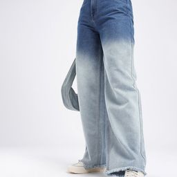 glitchez Women Street Cool 90'S Baggy Fit High-Rise Heavy Fade Jeans-image-53