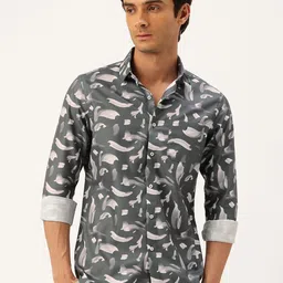 Integriti Slim Fit Printed Casual Shirt-image-19