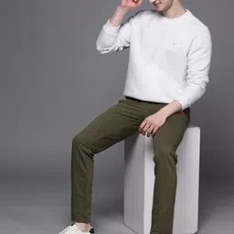 Allen Solly Men White Solid Sweatshirt-image-9